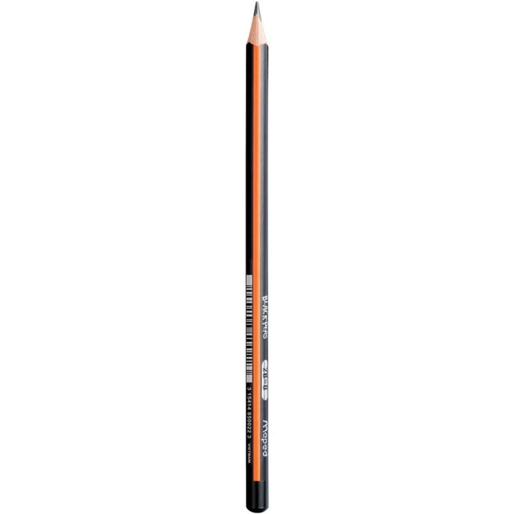 Lapis Preto Tecnico Black Peps 6B Maped (Cx.c/12) - imagem 3