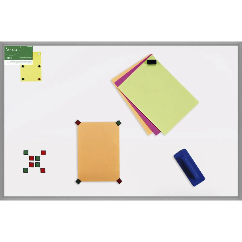 Quadro Aviso Magnetico 100X070Cm Aluminio Pop Souza (Unidade) - imagem 3
