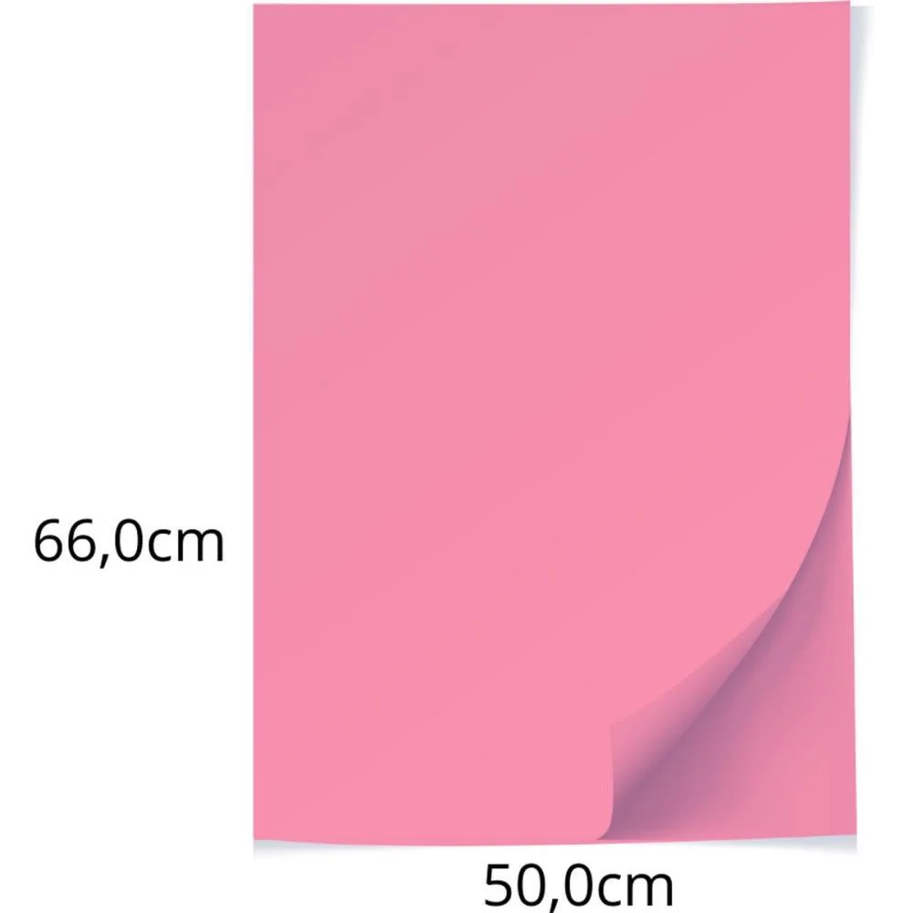 Papel Cartolina Rosa Escolar 50X66 140G. Scrity (Pct.c/100) - imagem 3