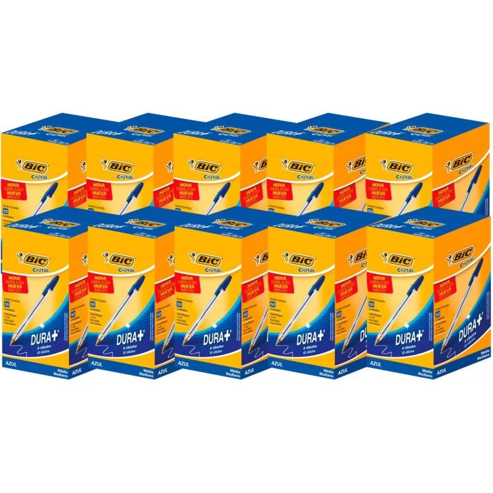 Kit Promocional Cristal Azul C/50 L10P9 Bic (Kit.c/10) - imagem 3