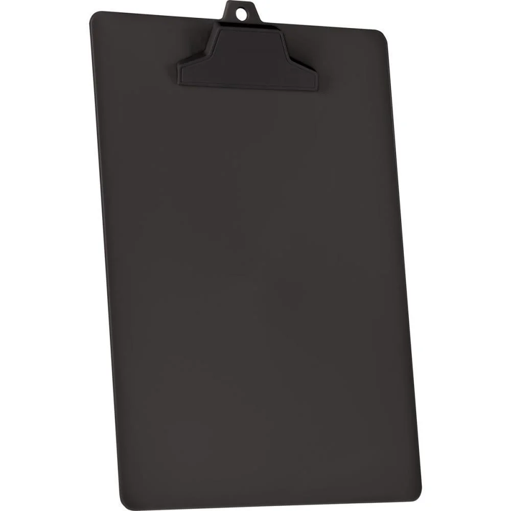 Prancheta Plastica Of/A4 C/Prend. Plast. Preto Acrimet (Cx.c/02) - imagem 2