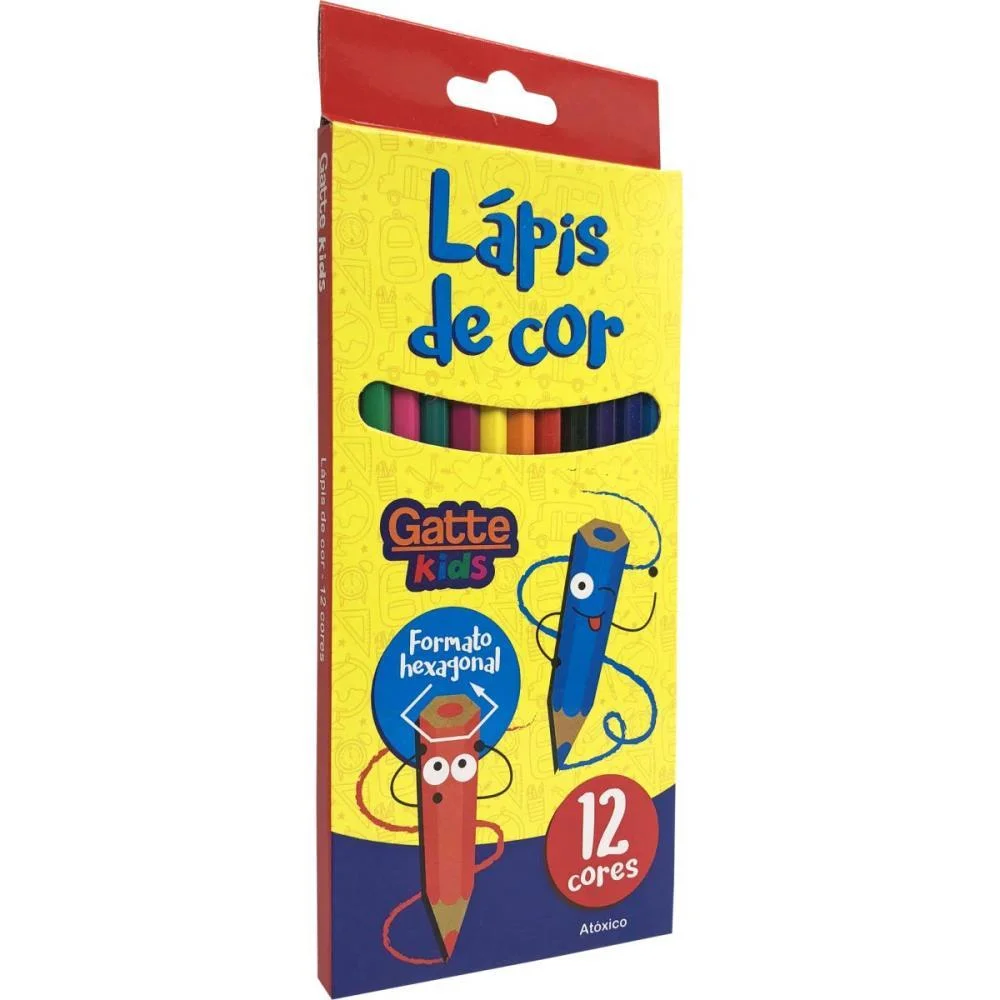 Lapis De Cor Sextavado 12 Cores Make+ (Pct.c/06) - imagem 2