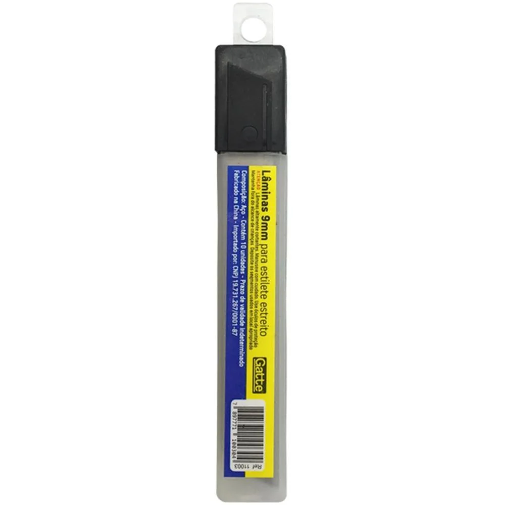 Lamina Para Estiletes Estreita 9Mm C/10Un Make+ (Cx.c/10) - imagem 3