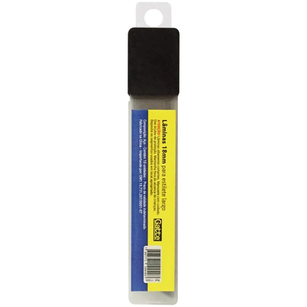 Lamina Para Estiletes Larga 18Mm C/10Un Make+ (Cx.c/10) - imagem 2
