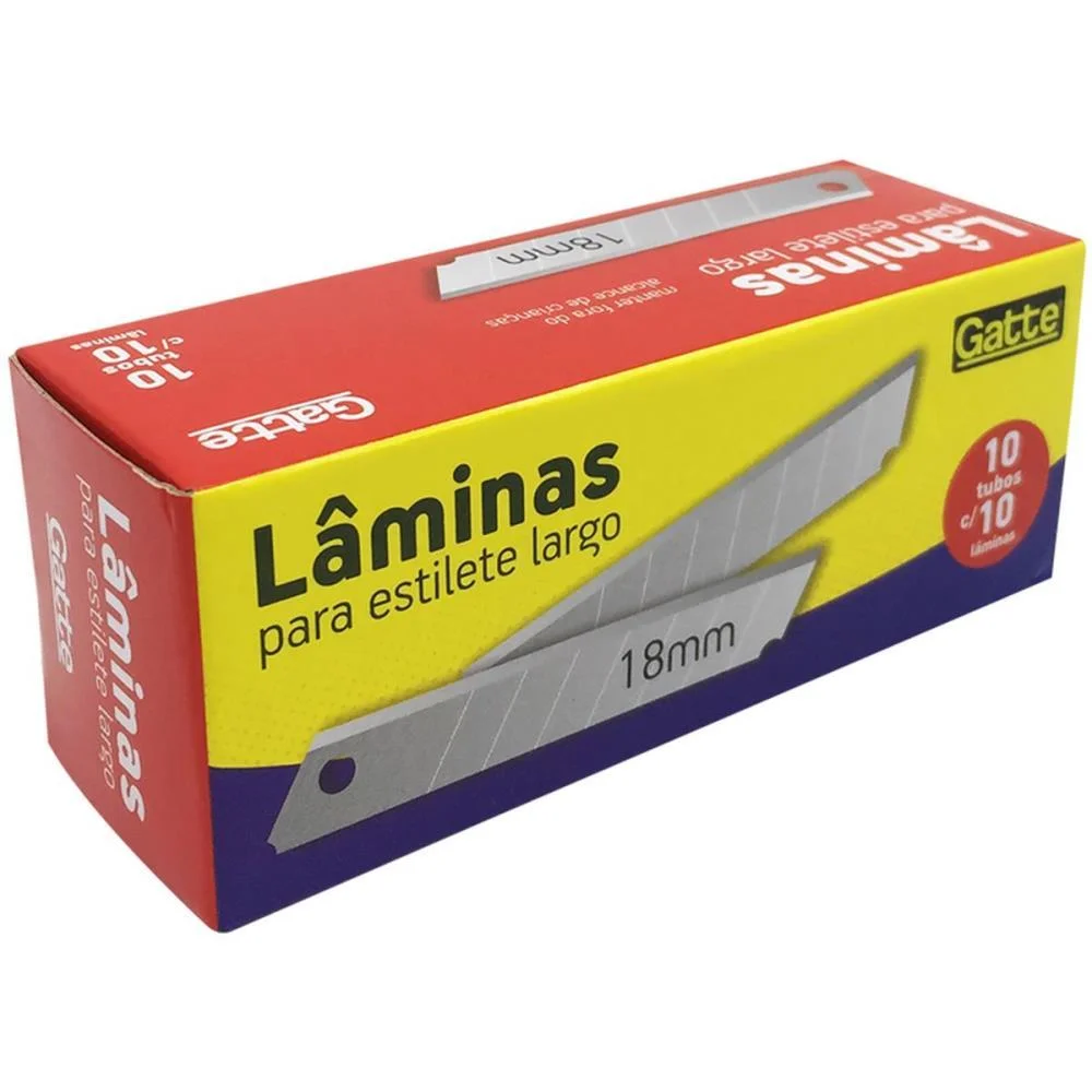 Lamina Para Estiletes Larga 18Mm C/10Un Make+ (Cx.c/10) - imagem 4