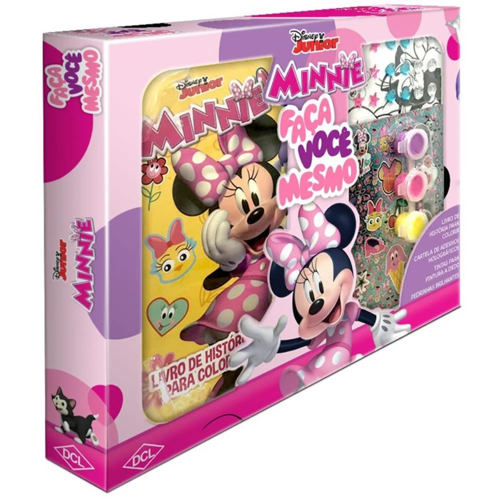 Livro Infantil Colorir Minnie Faca Voce Mesmo Dcl (Unidade) - imagem 3