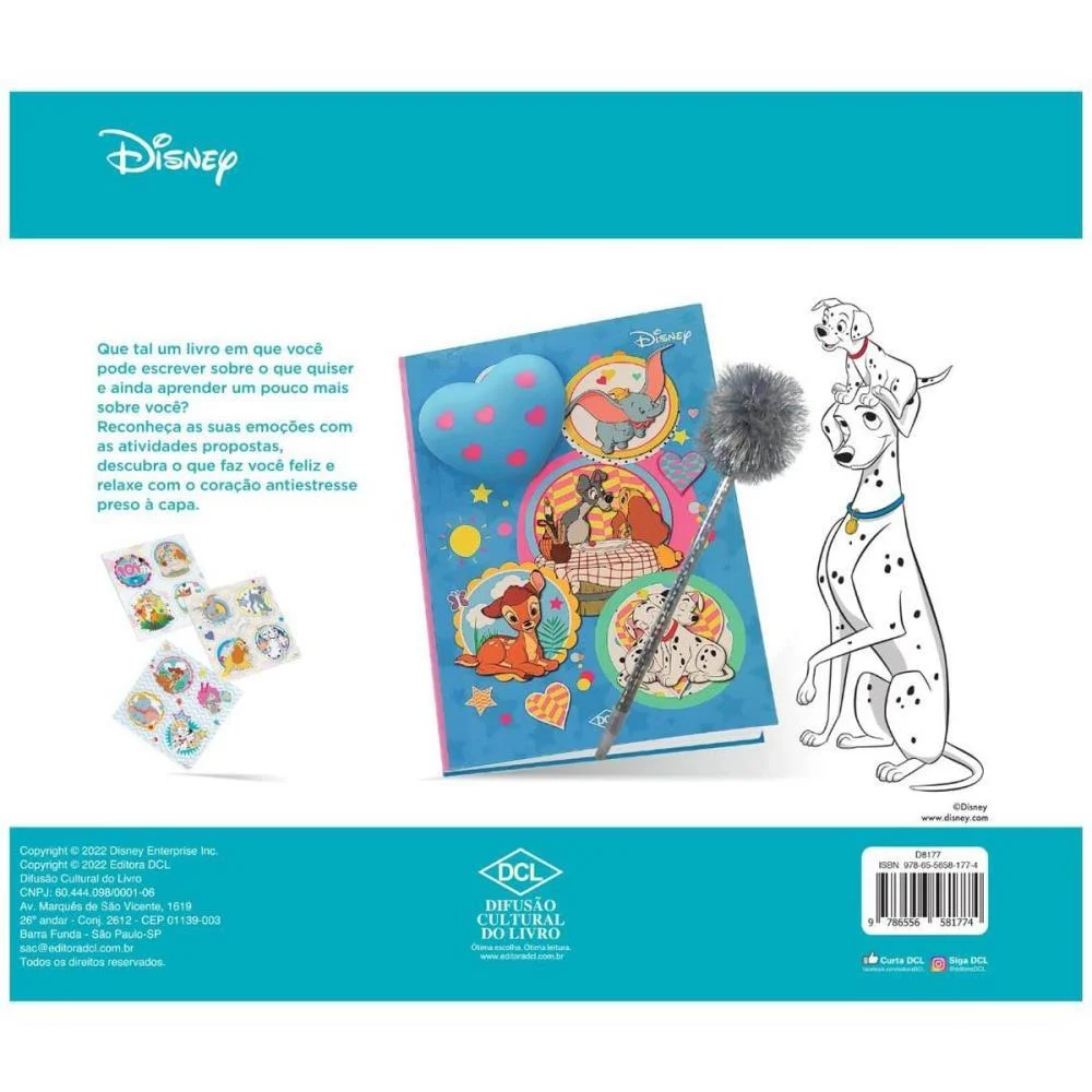 Livro Infantil Colorir Disney Livro Das Emocoes Dcl (Unidade) - imagem 6