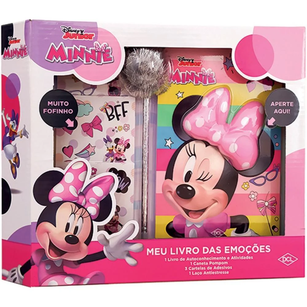 Livro Infantil Colorir Minnie Livro Das Emocoes Dcl (Unidade) - imagem 3