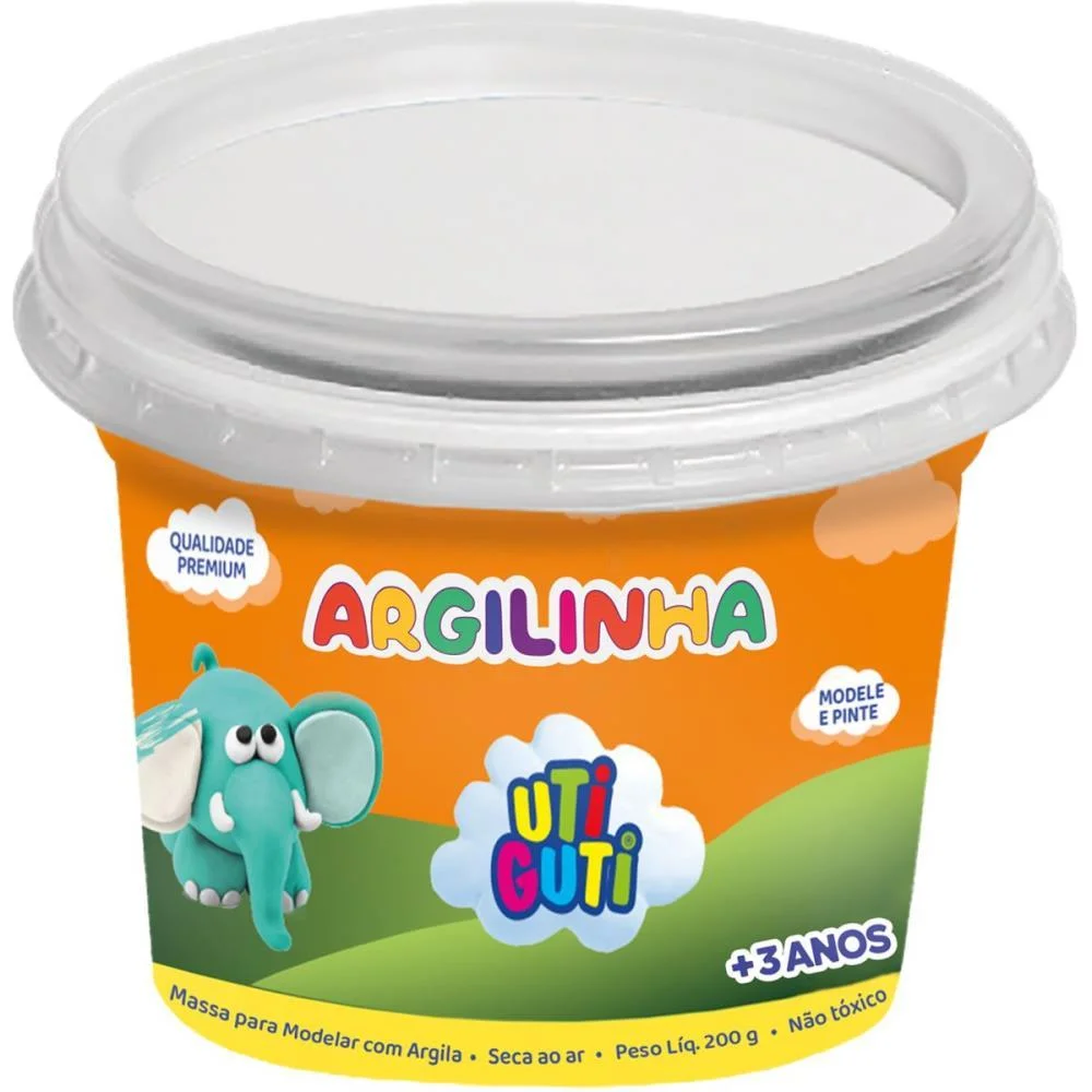 Massa Para Modelar Utiguti Argilinha Branca 200G Canson (Unidade) - imagem 3
