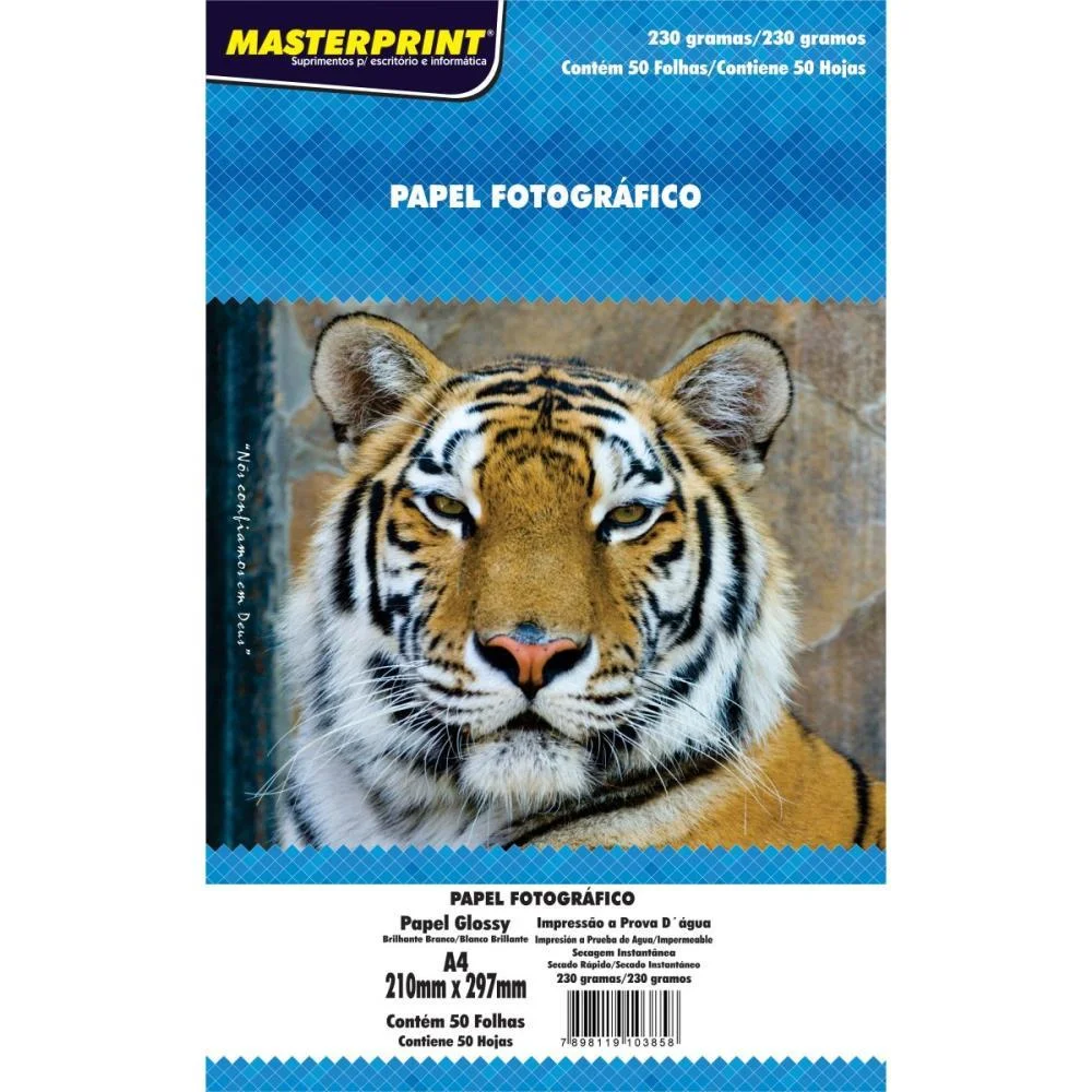Papel Fotografico Inkjet A4 230G Masterprint (Pct.c/50) - imagem 3