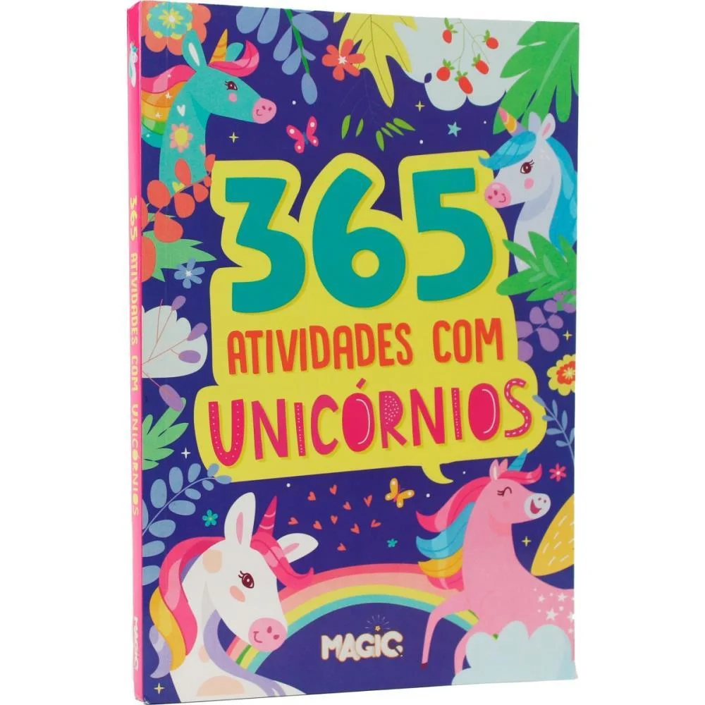 Livro Infantil Colorir 365 Atividades Unicornios 288P Magic Kids (Unidade) - imagem 5