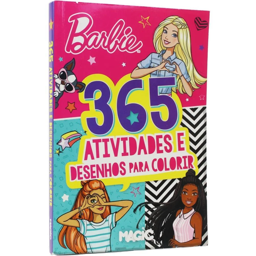 Livro Infantil Colorir 365 Atividades Barbie 288Pgs Magic Kids (Unidade) - imagem 5