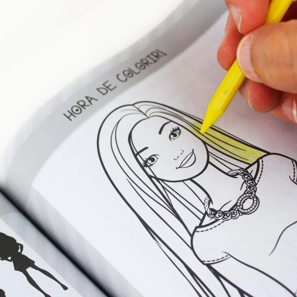 Livro Infantil Colorir 365 Atividades Barbie 288Pgs Magic Kids (Unidade) - imagem 6