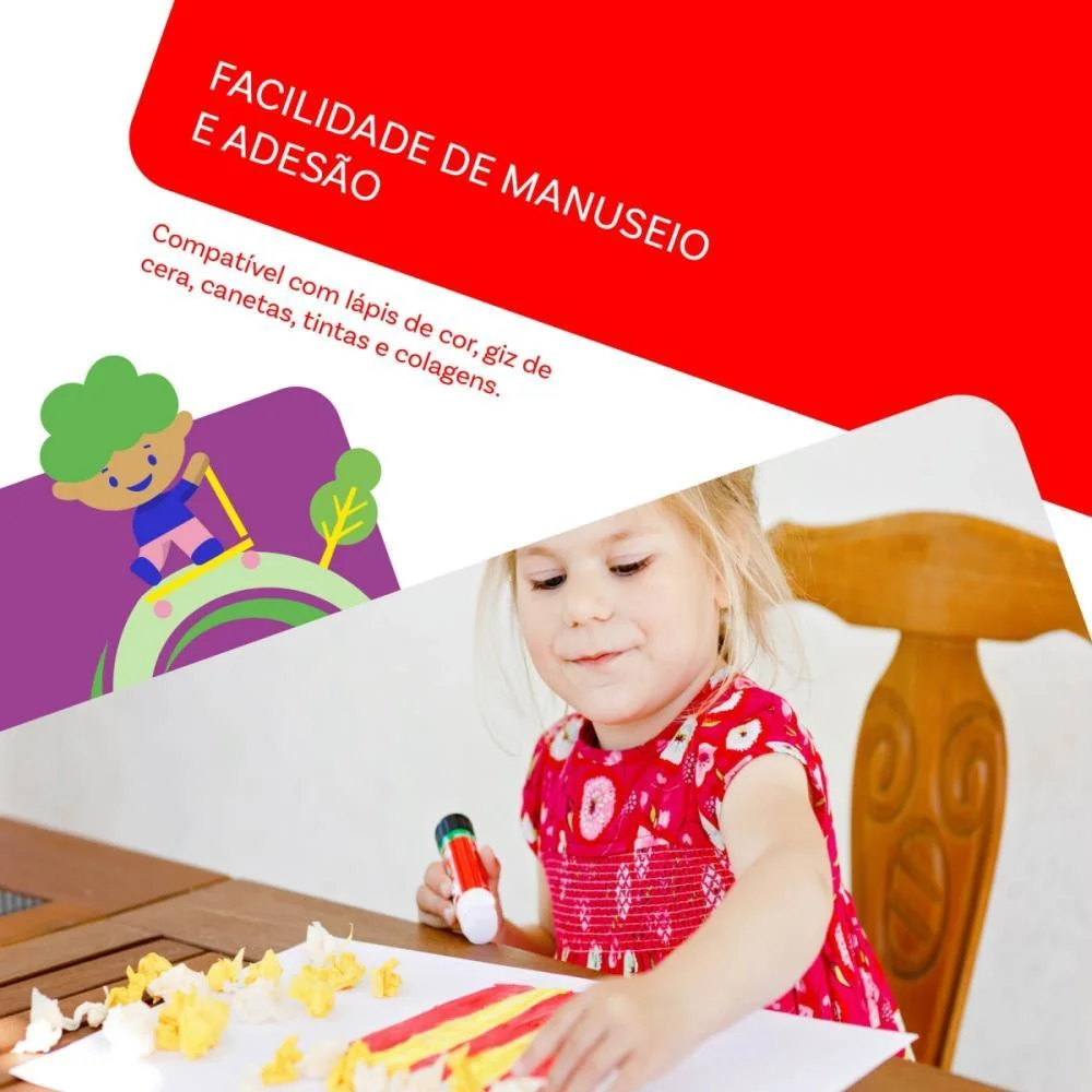 Papel Cartolina Verde Escolar 50X66Cm 140G. Chamex (Pct.c/100) - imagem 6