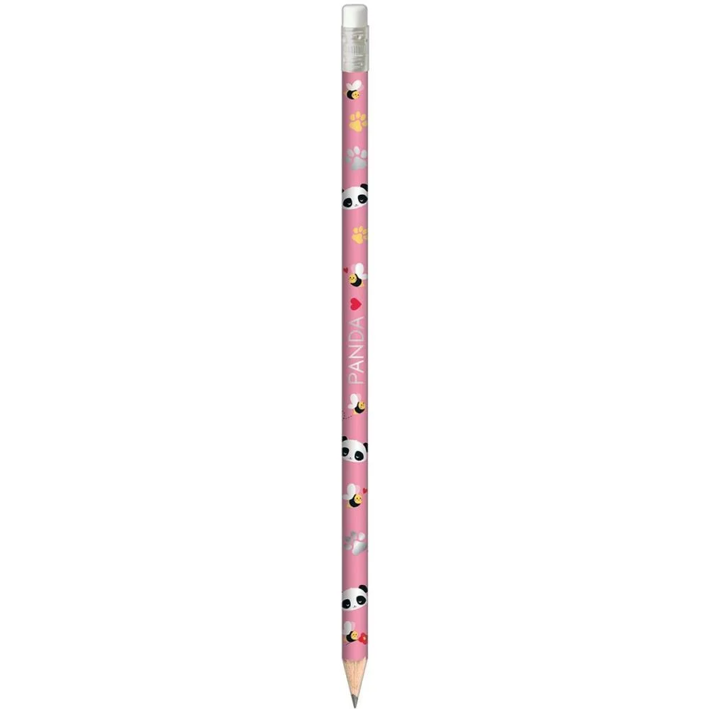 Lapis Preto Redondo Panda C/Borracha (S) Tilibra (Cx.c/72) - imagem 4
