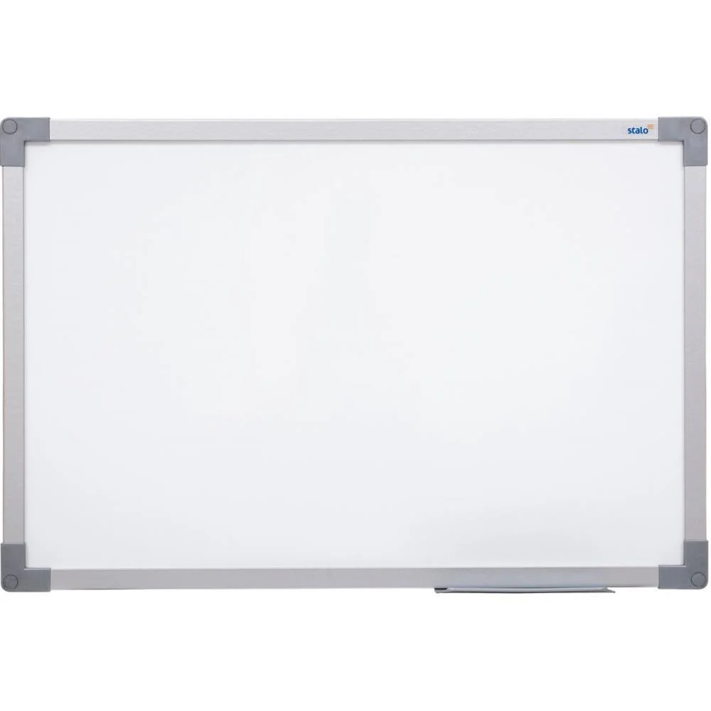 Quadro Branco Moldura Aluminio 070X050Cm. Uv Soft Stalo (Pct.c/02) - imagem 2