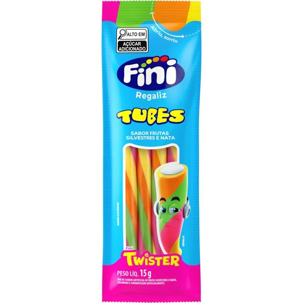 Doce Tubes Twister 15G. Fini (Dp.c/12) - imagem 4