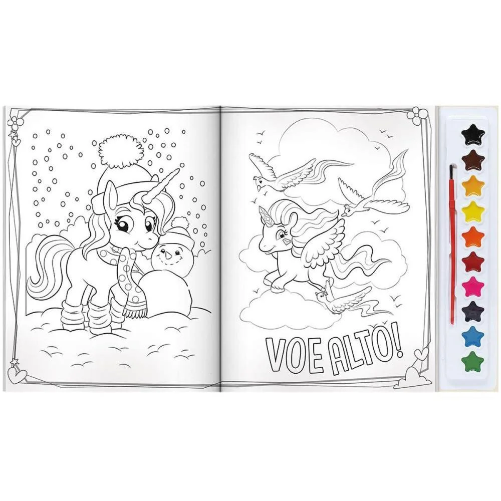 Livro Aquarela Unicornios 28X27Cm 16Pag. Todolivro (Unidade) - imagem 4