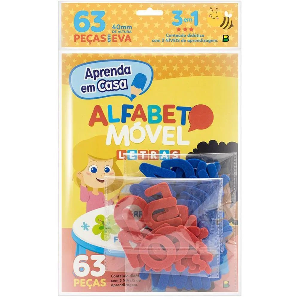 Material Didatico Eva Alfabeto Movel Apre.casa 63Pc Todolivro (Unidade) - imagem 3