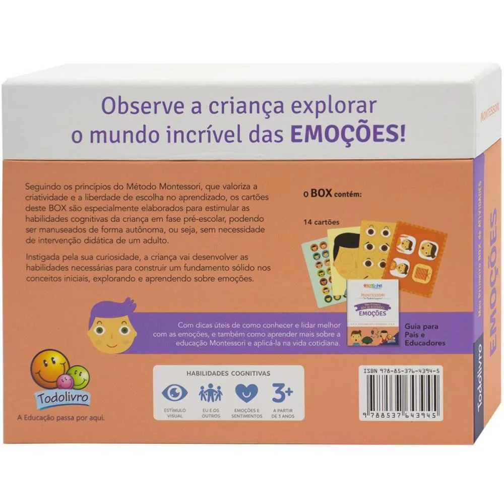Livro De Atividades Montessori Emocoes Box Todolivro - imagem 4