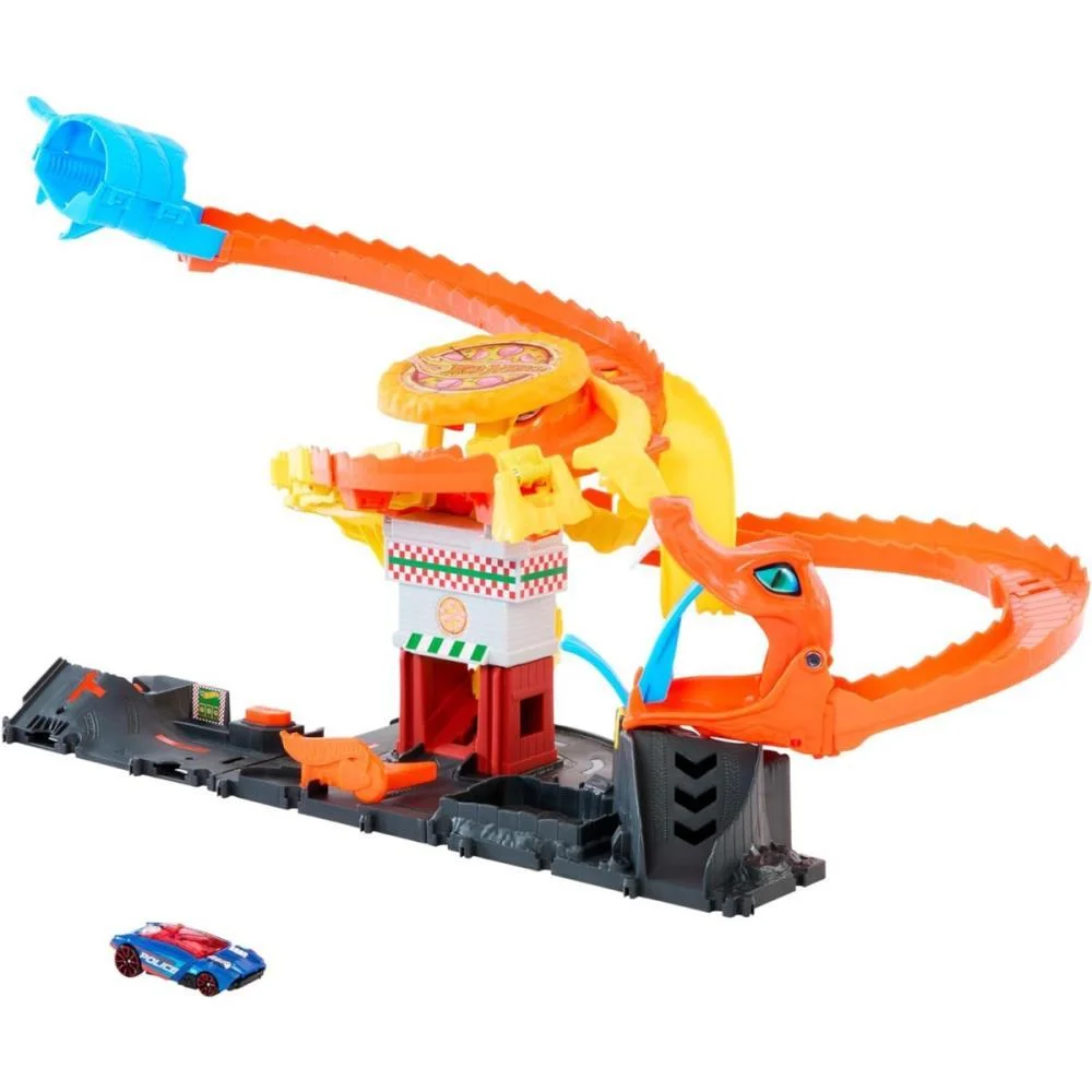 Hot Wheels Pista City Ataque De Cobra Vs Pizzaria Mattel (Unidade) - imagem 4