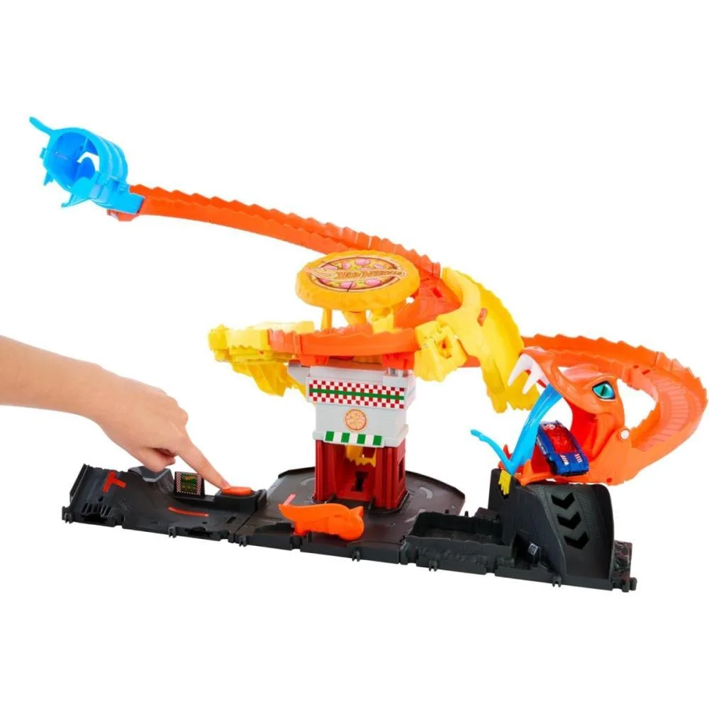 Hot Wheels Pista City Ataque De Cobra Vs Pizzaria Mattel (Unidade) - imagem 5