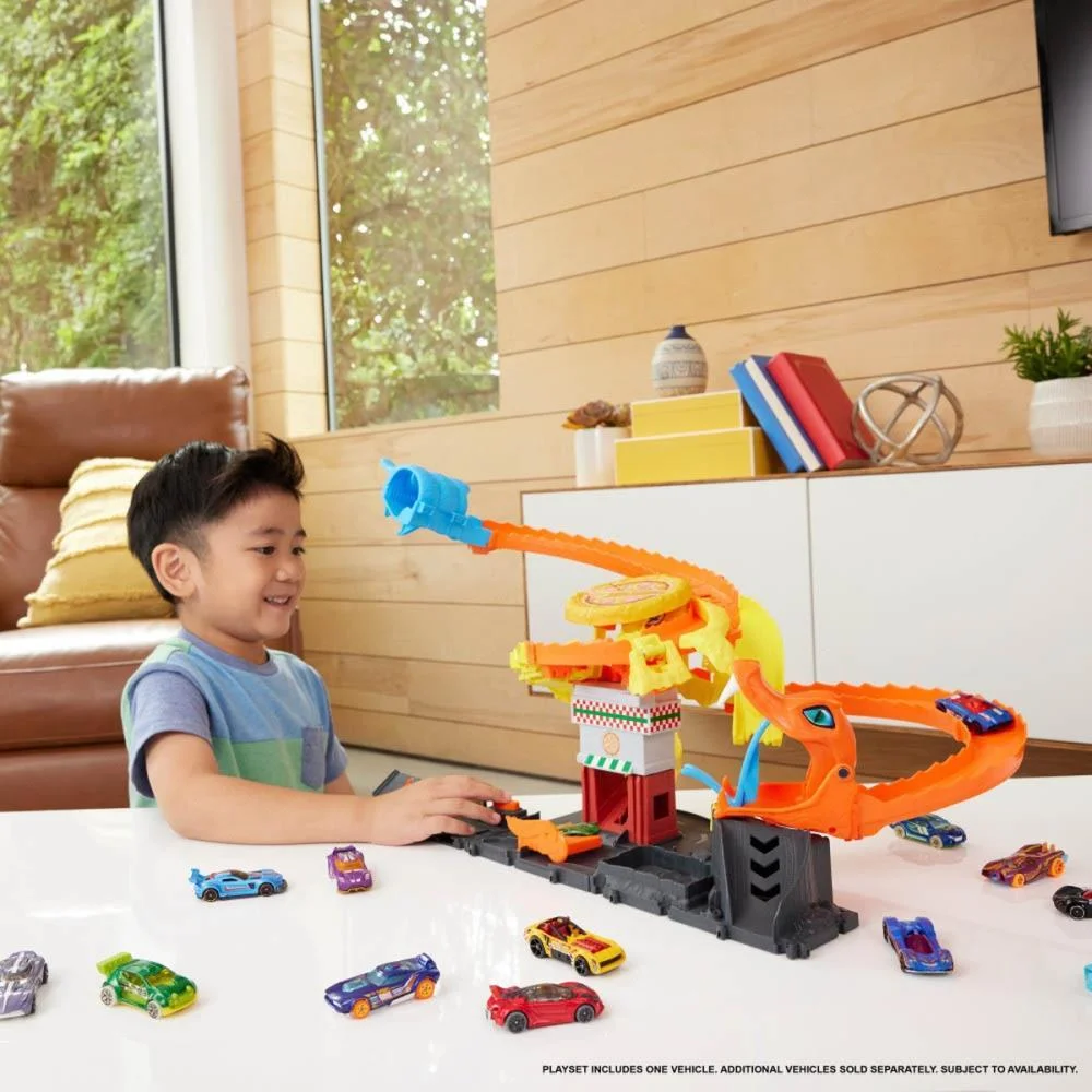 Hot Wheels Pista City Ataque De Cobra Vs Pizzaria Mattel (Unidade) - imagem 8