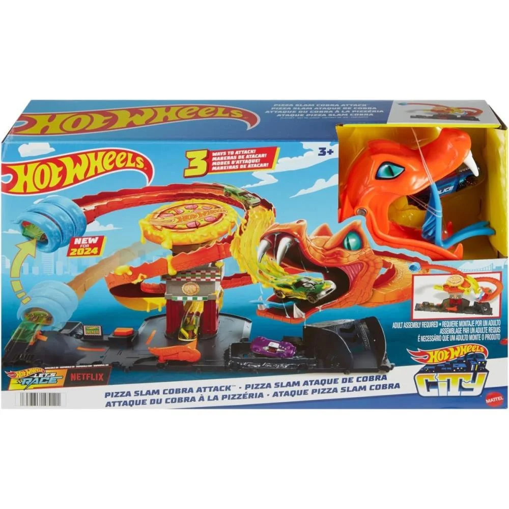 Hot Wheels Pista City Ataque De Cobra Vs Pizzaria Mattel (Unidade) - imagem 9