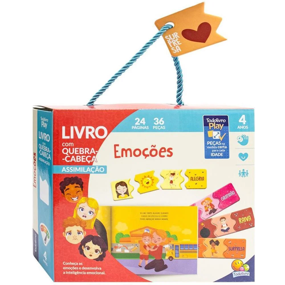 Livro De Atividades Todolivro Play Q.c Emocoes Box Todolivro (Unidade) - imagem 2