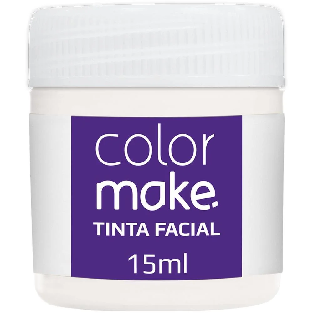 Pintura Facial Liquida 15Ml Branco Colormake (Dp.c/12) - imagem 2