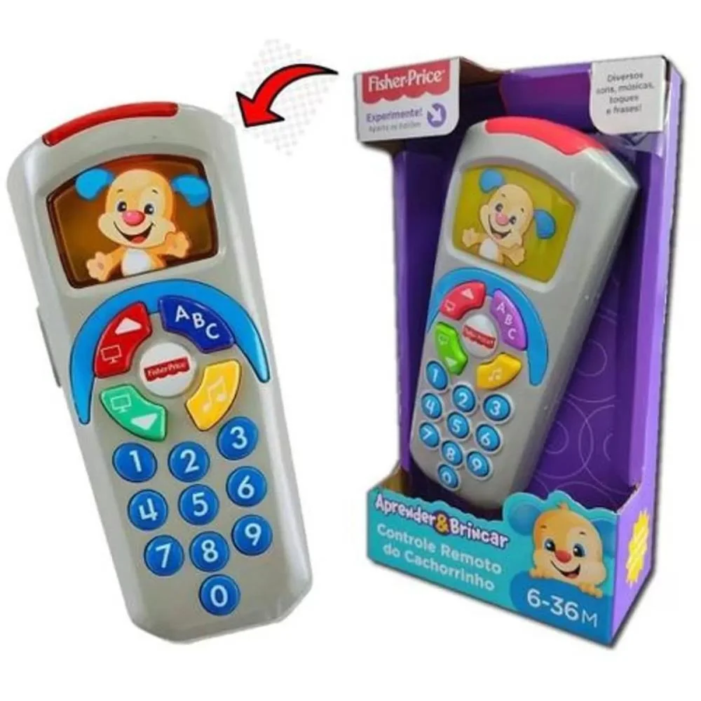 Fisher-Price Aprender Brincar Controle Remoto Do Cachorrinho Mattel (Unidade) - imagem 2