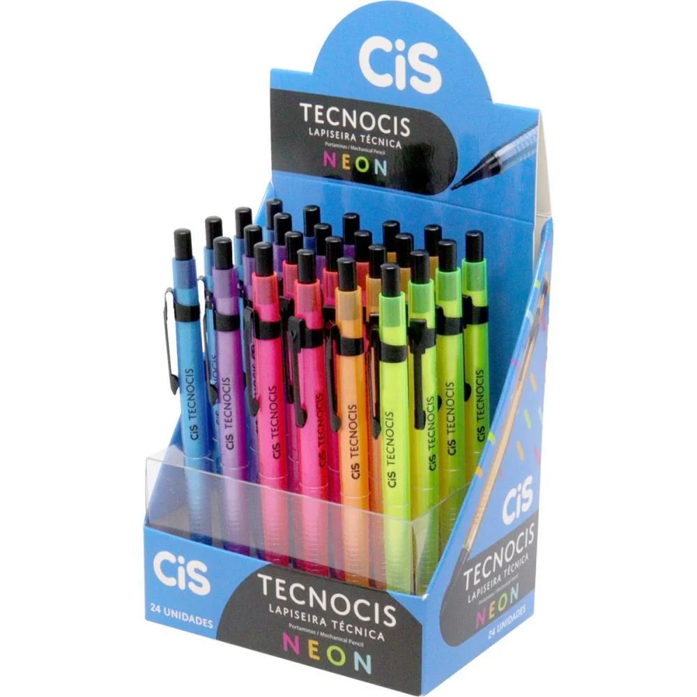 Lapiseira 0.5Mm Tecno Cis Neon Cores Sort. Sertic (Dp.c/24) - imagem 3