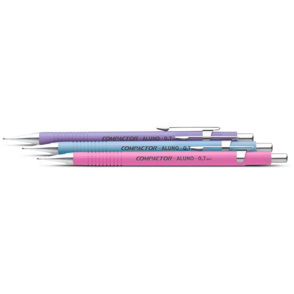 Lapiseira 0.7Mm Aluno Pastel 3 Cores Sortidas Compactor (Cx.c/12) - imagem 4