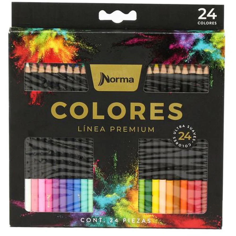 Lapis De Cor Redondo Norma Premium 24 Cores Maxcril (Unidade) - imagem 2