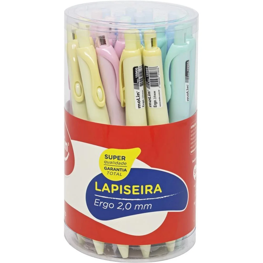 Lapiseira 2.0Mm Ergo 4 Cores Molin (Pote-24) - imagem 2