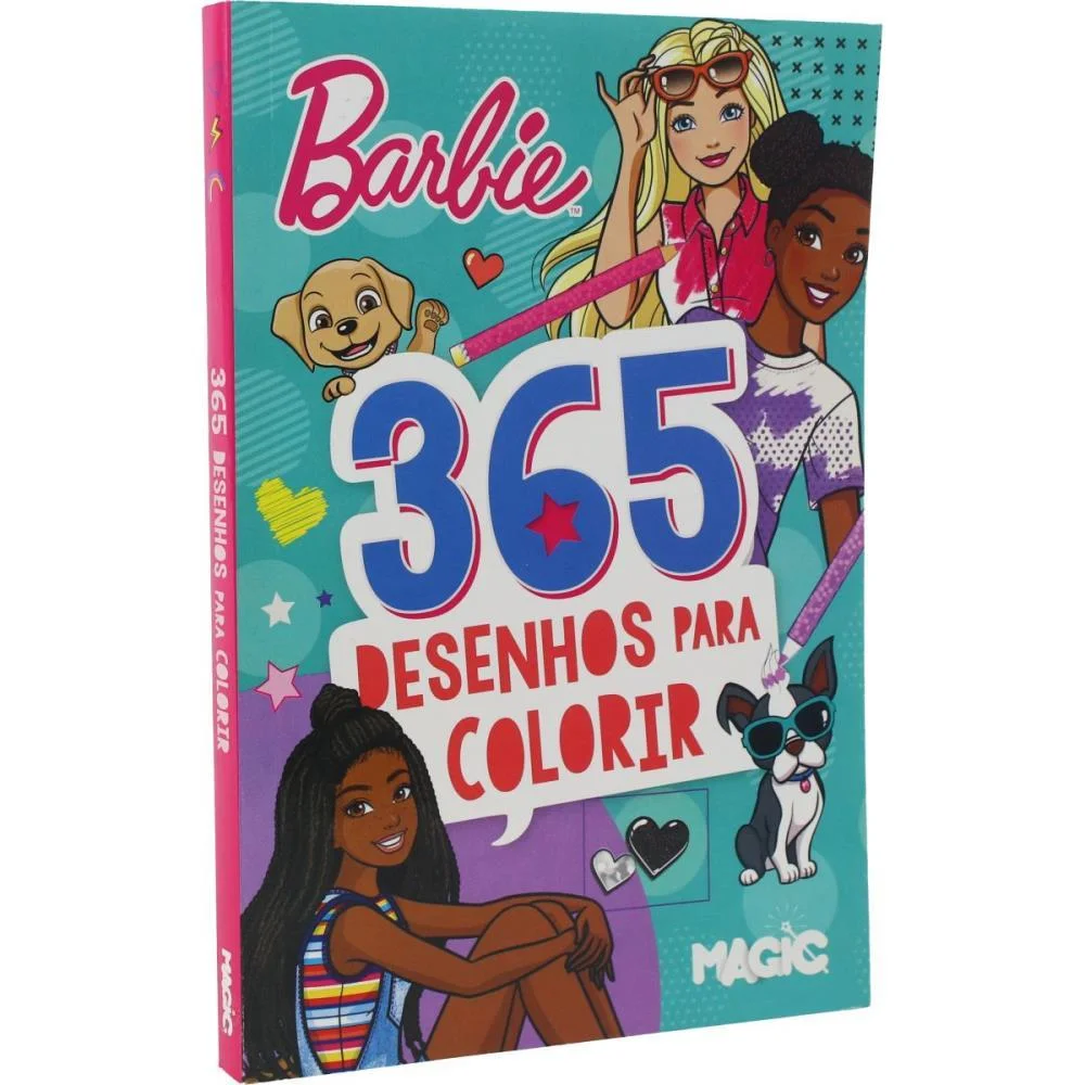 Livro Infantil Colorir 365 Desenhos Barbie 288Pgs Magic Kids (Unidade) - imagem 7