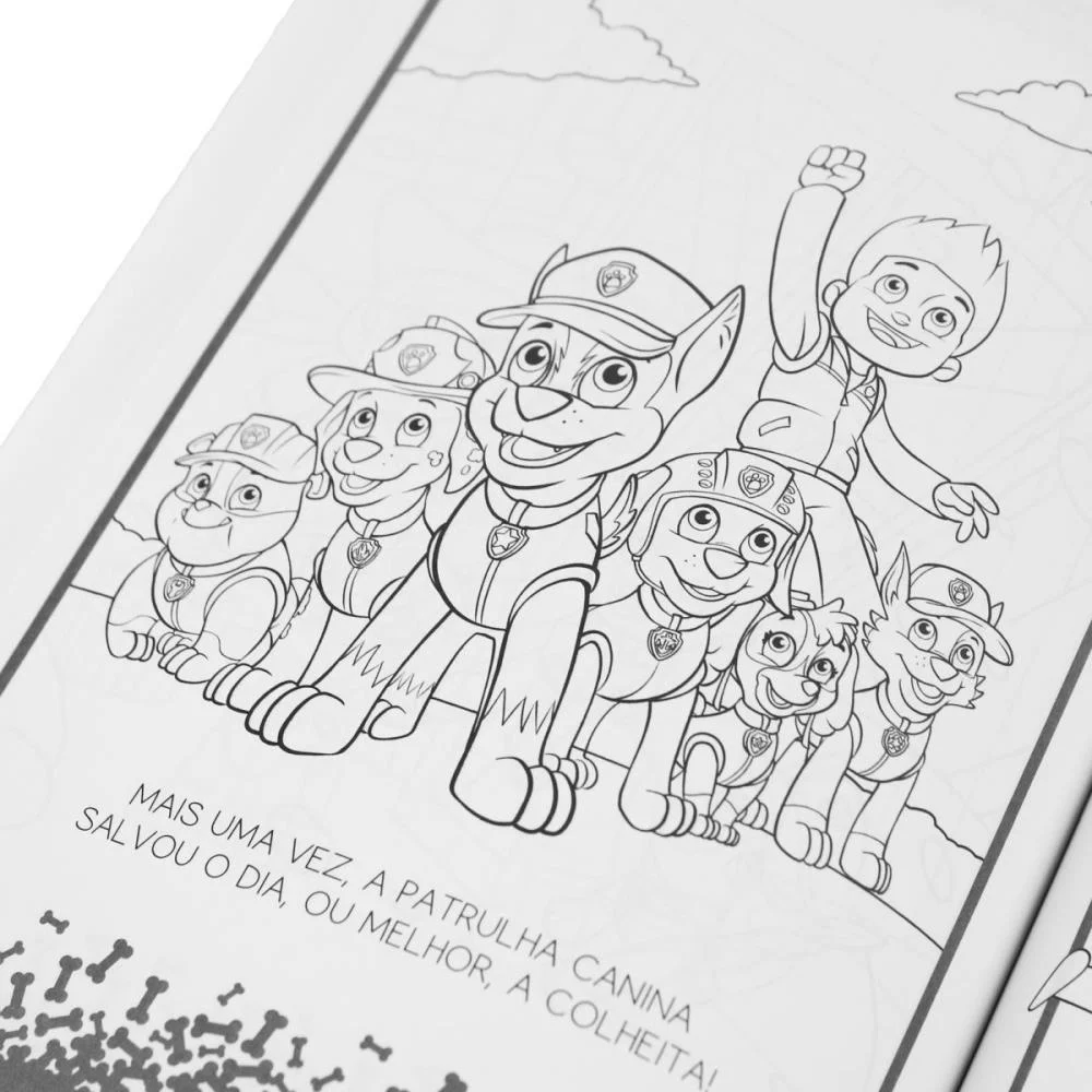 Livro Infantil Colorir 365 Desenhos Patrulha Canina Magic Kids (Unidade) - imagem 5