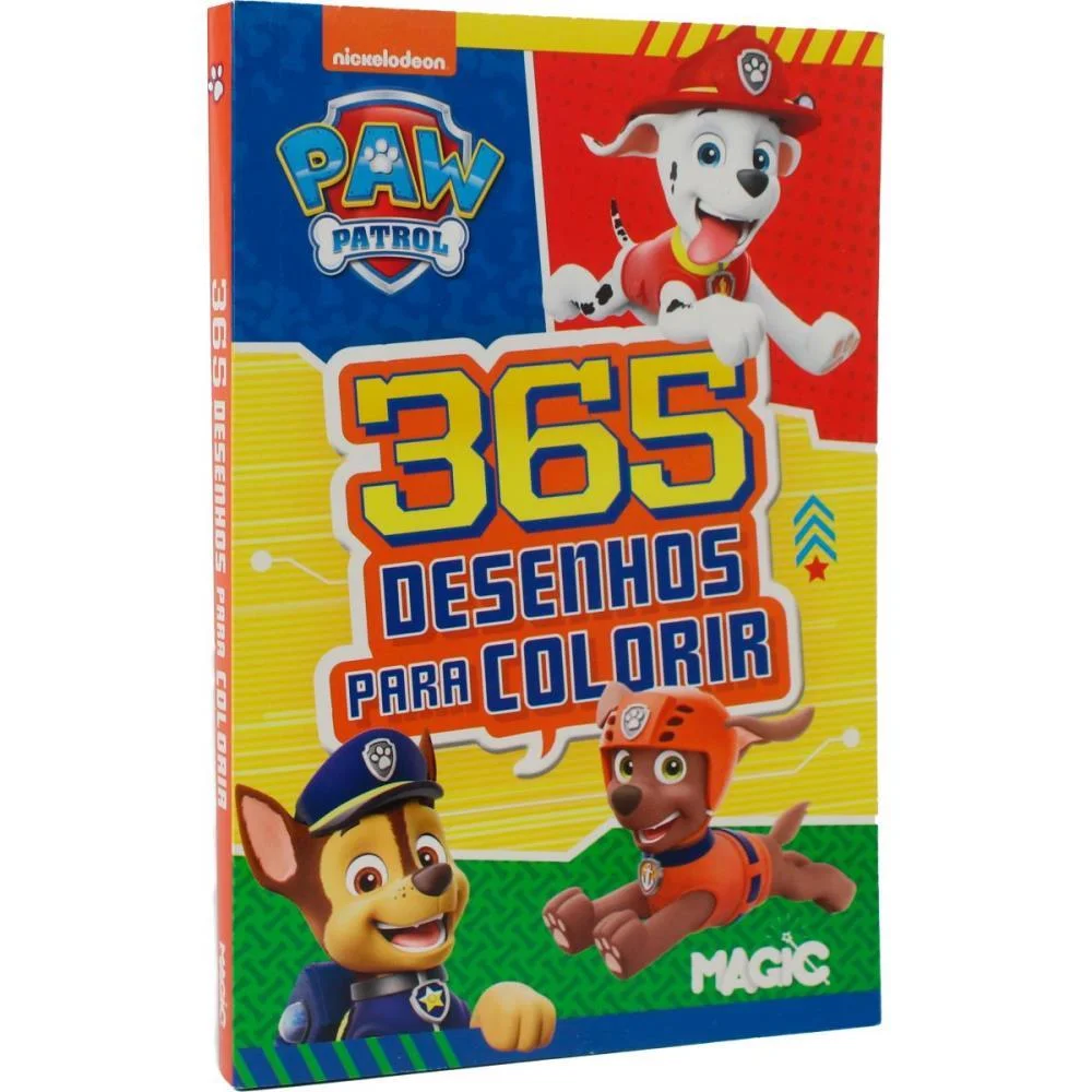 Livro Infantil Colorir 365 Desenhos Patrulha Canina Magic Kids (Unidade) - imagem 7