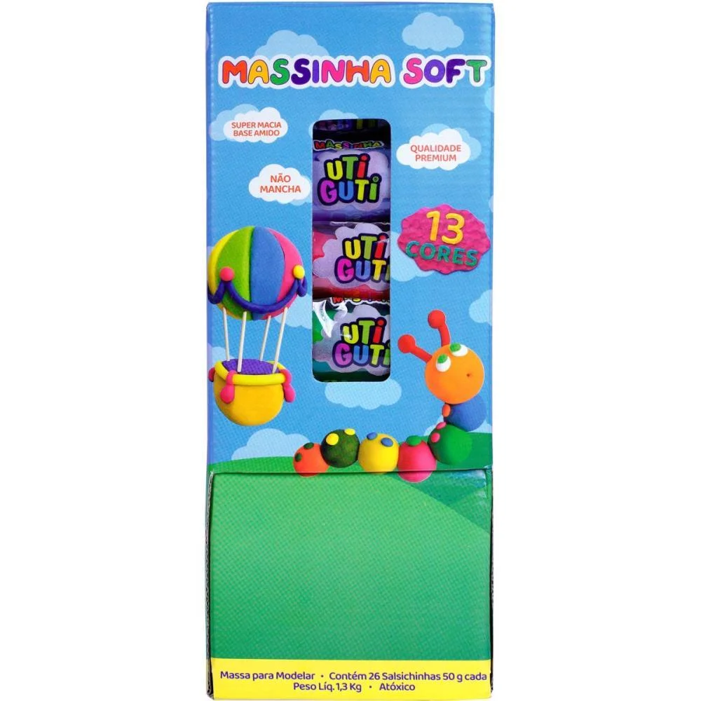 Massa Para Modelar Utiguti Soft 50G Cores Sort. Canson (Dp.c/26) - imagem 3