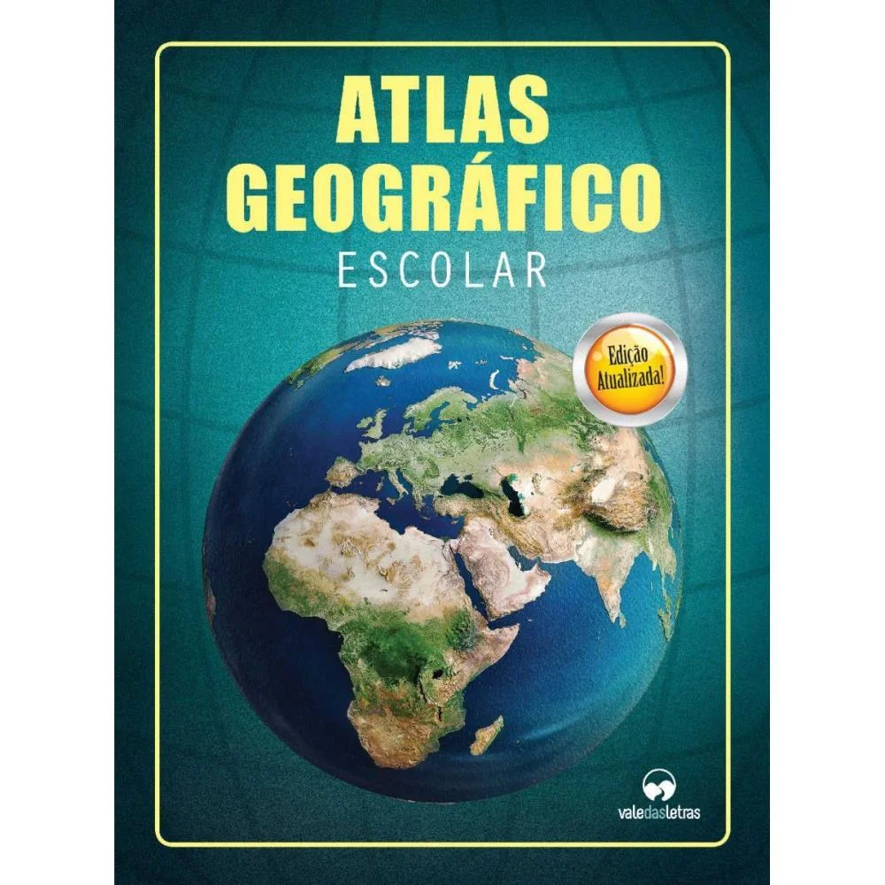Livro Atlas Geografico Escolar 32Pgs Vale Das Letras (Pct.c/05) - imagem 3
