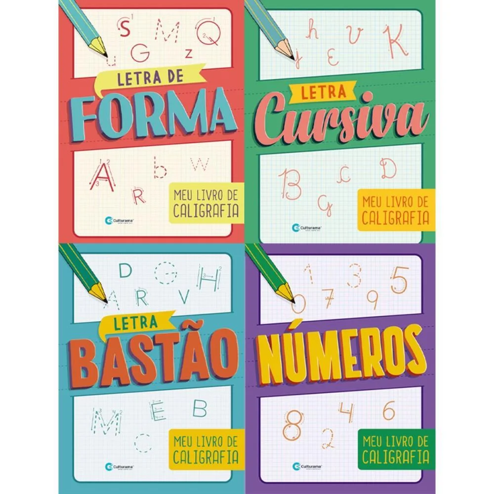 Livro Caligrafia Divertida 16Pgs 20X27Cm Culturama (Pct.c/08) - imagem 2