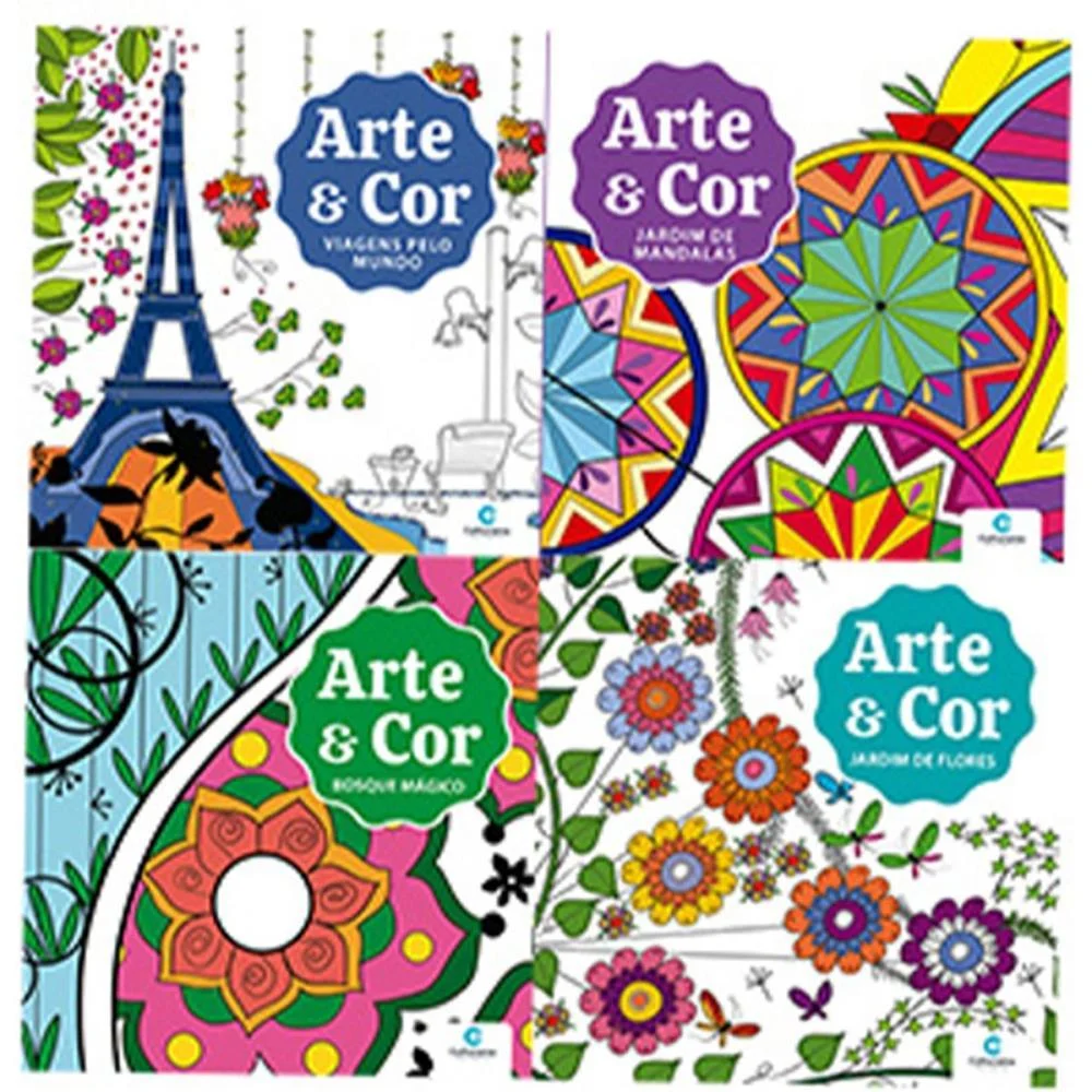 Livro De Colorir Arte E Cor 27X27 36Pgs (S) Culturama (Pct.c/04) - imagem 3