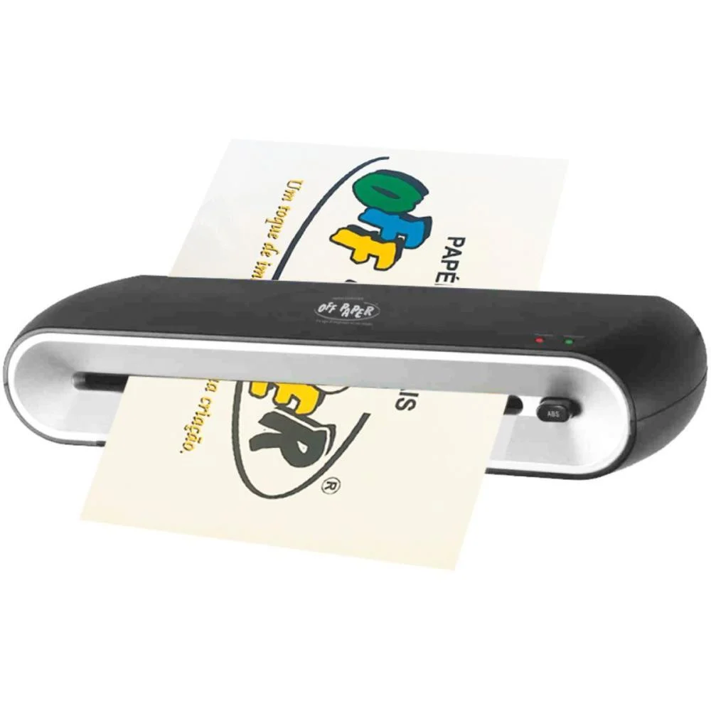 Maquina Plastificadora A-4 Off-L01 127V Preta Off Paper - imagem 2