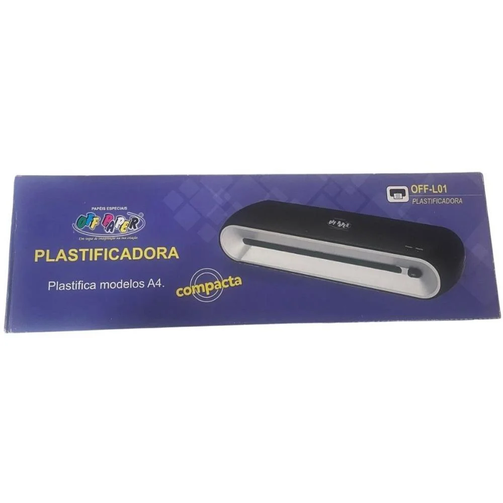 Maquina Plastificadora A-4 Off-L01 127V Preta Off Paper - imagem 6