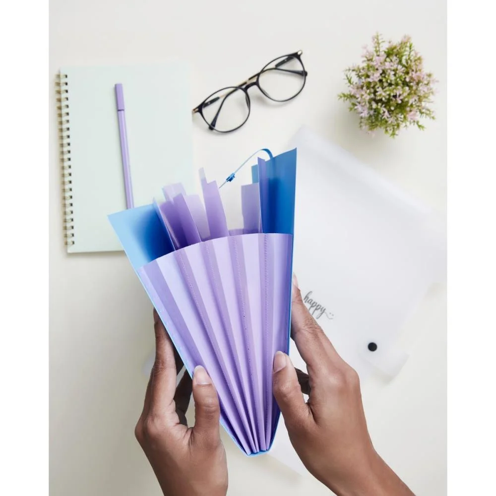 Pasta Sanfonada Plastica A4 5 Divisoes Preta Polibras (Unidade) - imagem 5