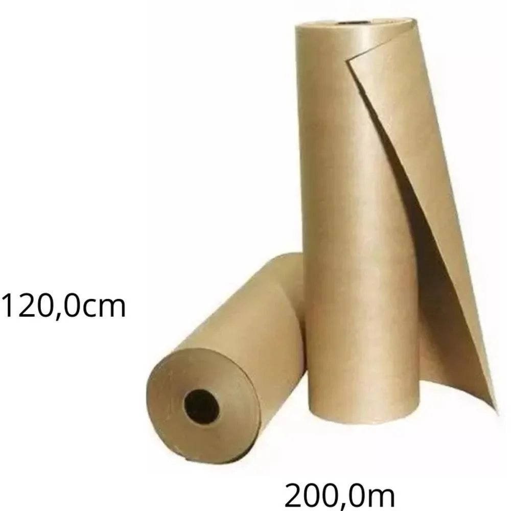 Papel Kraft Bobina 120Cm X 200M 80G. Monolucido Scrity (Bobina) - imagem 3