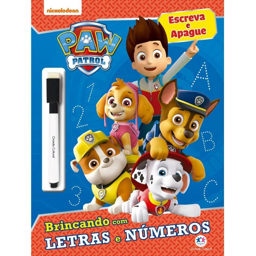 Livro De Atividades Escreva E Apague Patrulha Cani Magic Kids - imagem 2