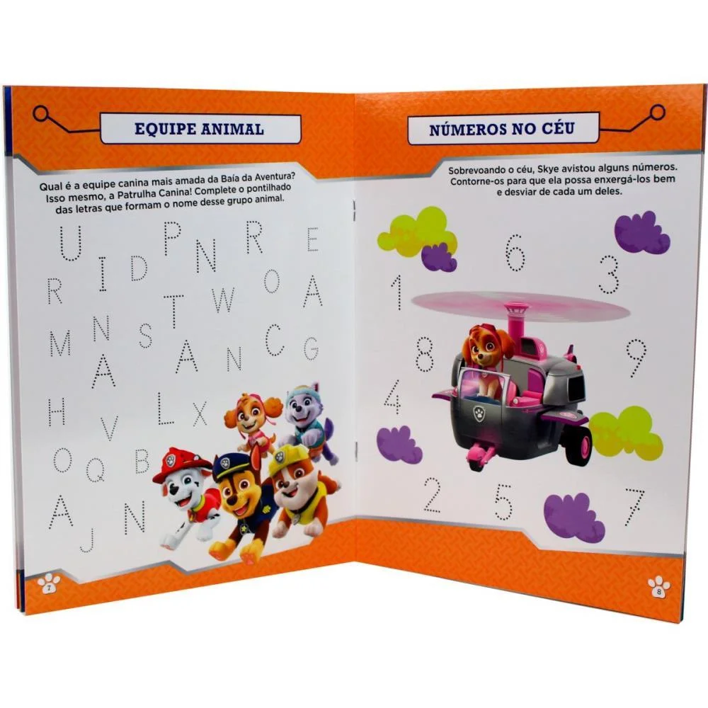 Livro De Atividades Escreva E Apague Patrulha Cani Magic Kids - imagem 4
