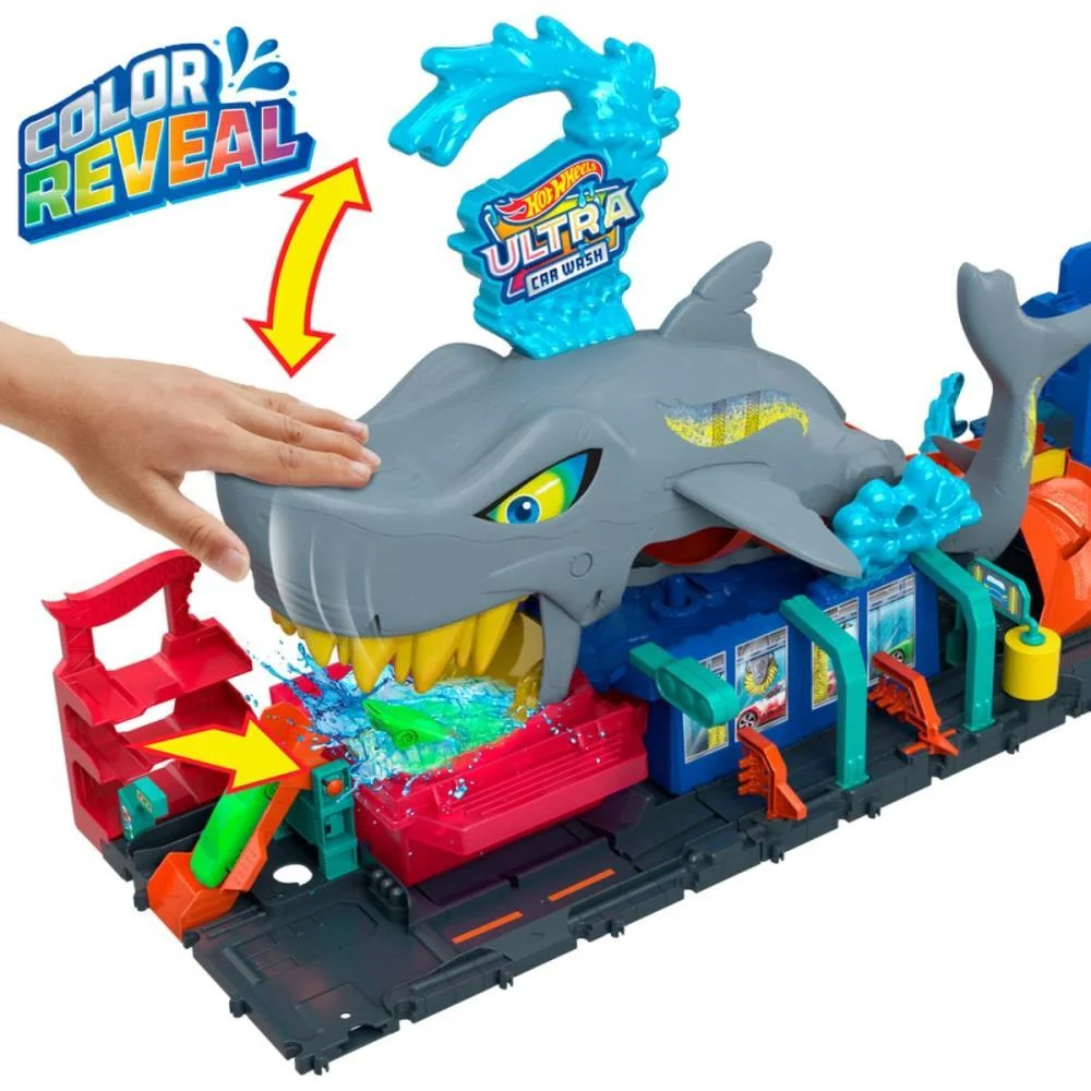 Hot Wheels Pista City Lava-Rápido Mega Tubarão Mattel (Unidade) - imagem 5