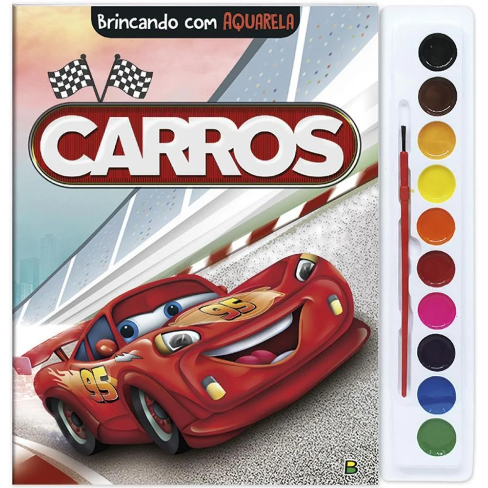 Livro Aquarela Carros 27X28Cm 16Pag Todolivro (Unidade) - imagem 5
